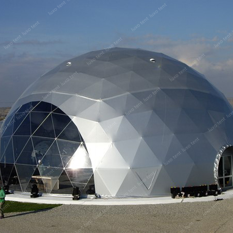 babban 20m geodesic dome taron tanti don kasuwancin jam'iyya