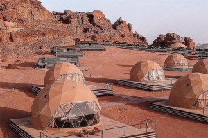 glamping desert brown ពណ៍ប្រណិត geosesic dome tent house hotel