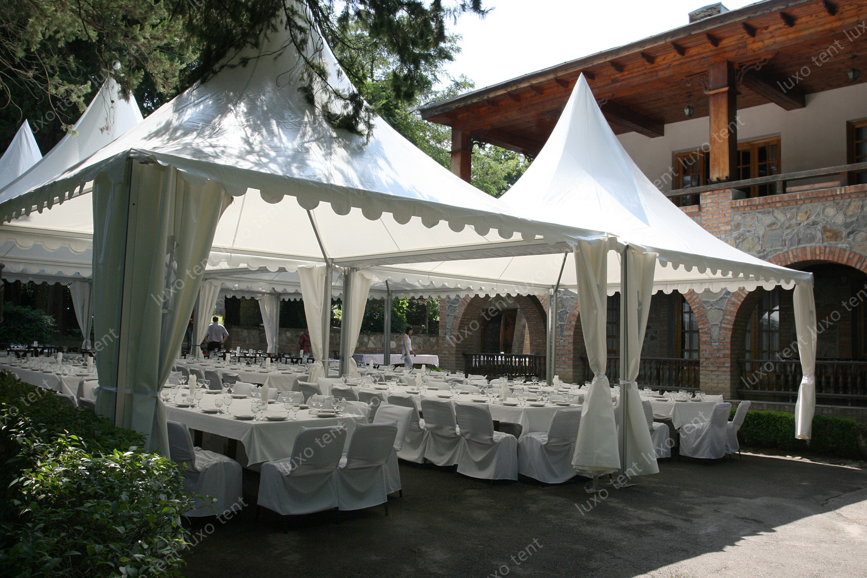 alumínium vázas pvc baldachinos pagoda sátor rendezvény party esküvői sátor