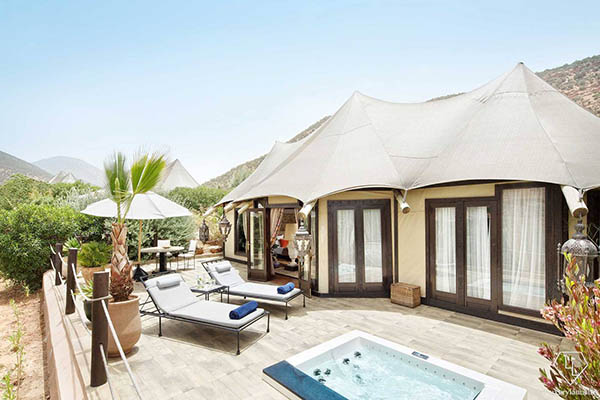 Lusury multi-side Resort Tente au Maroc