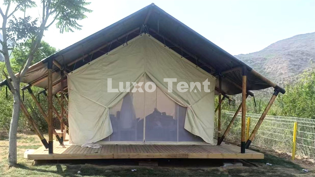 Eco-Friendly Easy Assemble UV-Resistance Safari Tent with Furniture