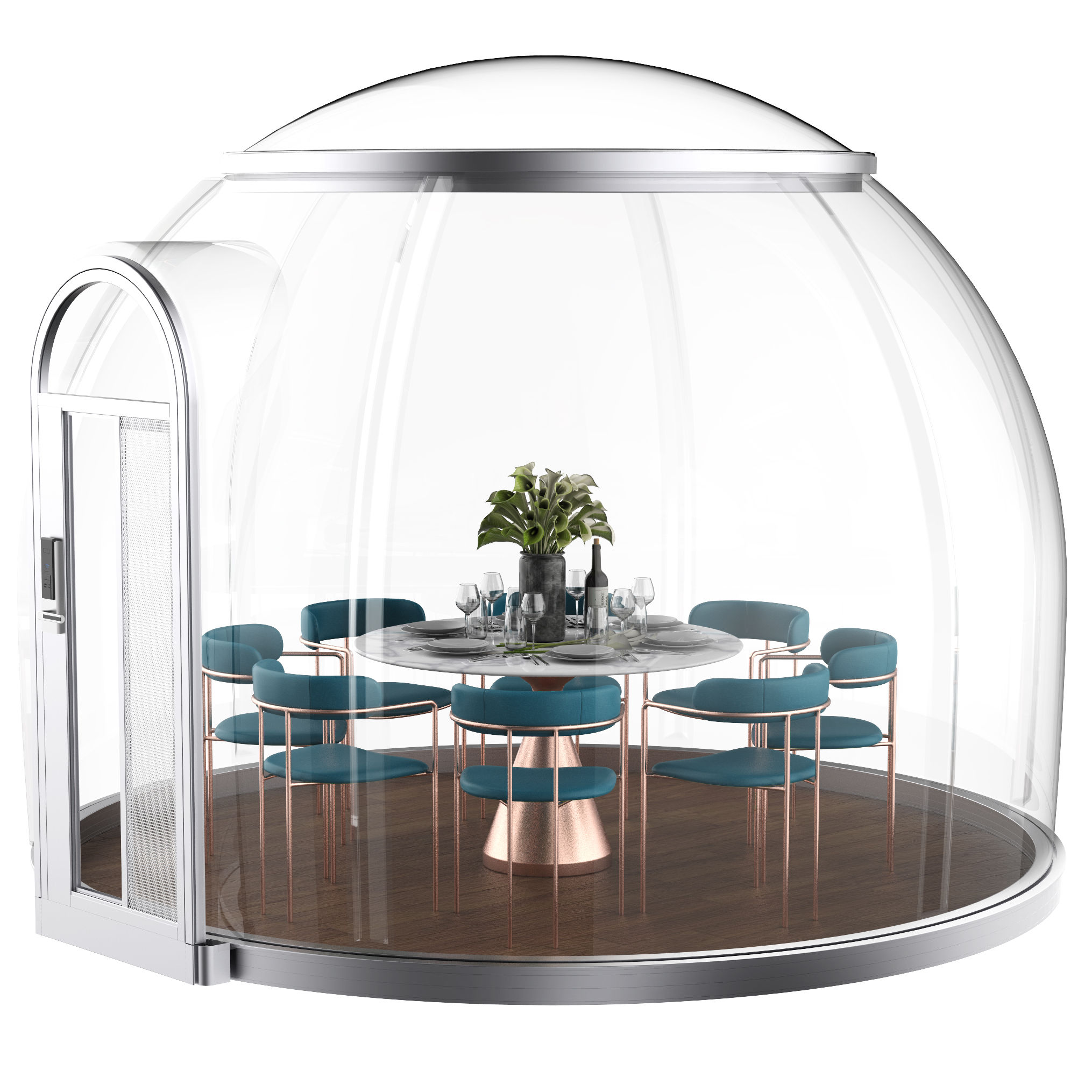 PC full transparent star room dome tent for resort