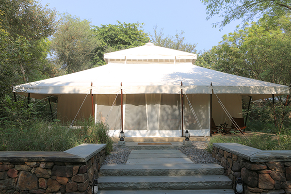 Nyt design udendørs Aman telt i Indien