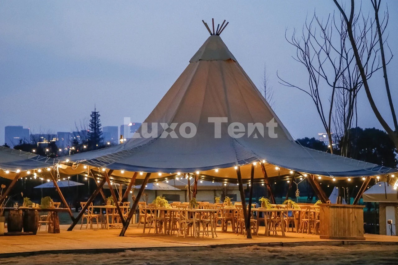 large pvc tipi safari canopy tent2