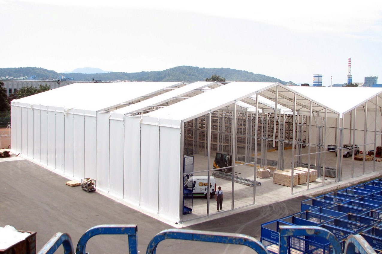 huge large warehouse marquee event tent