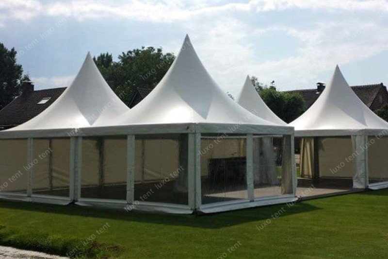 aluminum frame transparent pvc wall canopy pagoda marquee event tent